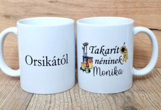 Hrnček takarító néninek (s krabičkou)