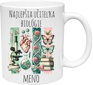 Hrnček Najlepšia učiteľka biológie (s krabičkou)