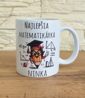 Hrnček Najlepšia matematikárka (s krabičkou)