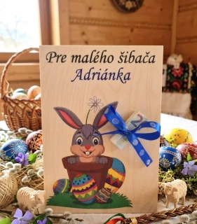 Drevená tabuľa pre malých šibačov -  personalizovaná