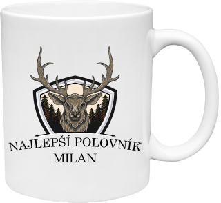 Hrnček Najlepší poľovník personalizovaný (s krabičkou)