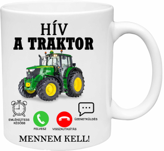 Hrnček Hív a traktor mennem kell! (s krabičkou)